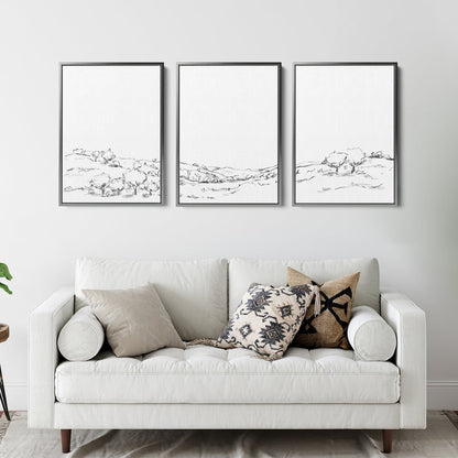 8"x10" / Canvas Set / Antique Silver