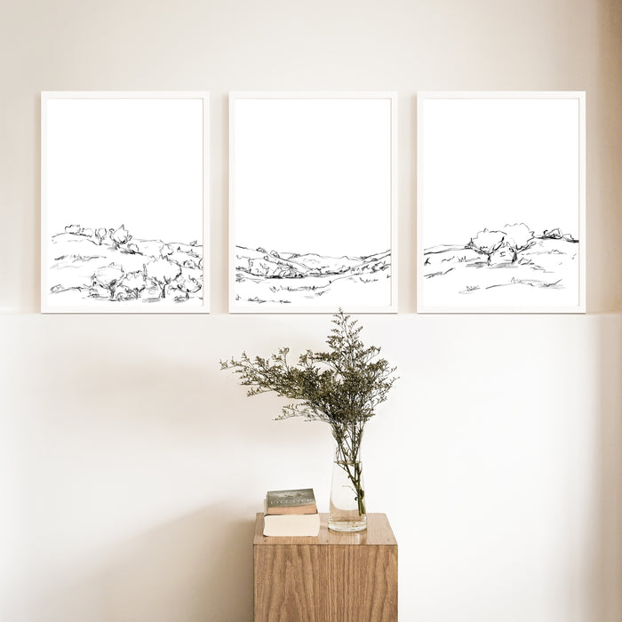 5"x7" / Art Print Set / White