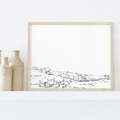 5"x7" / Art Print / Natural Wood
