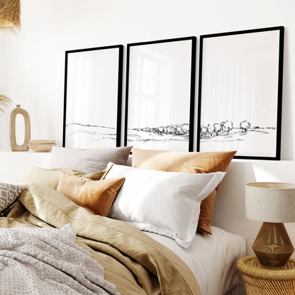 The Meadow Landscape - Set of 3 - Jetty Home