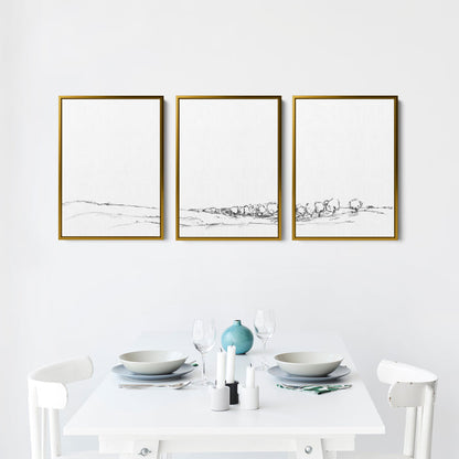 8"x10" / Canvas Set / Antique Gold