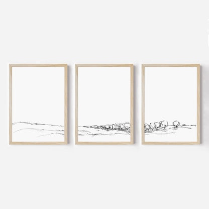 The Meadow Landscape - Set of 3 - Jetty Home