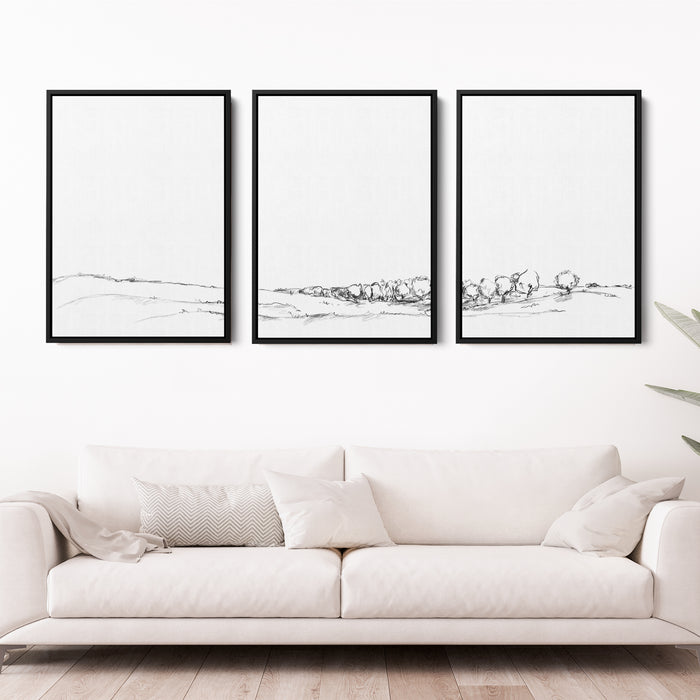 The Meadow Landscape - Set of 3 - Jetty Home