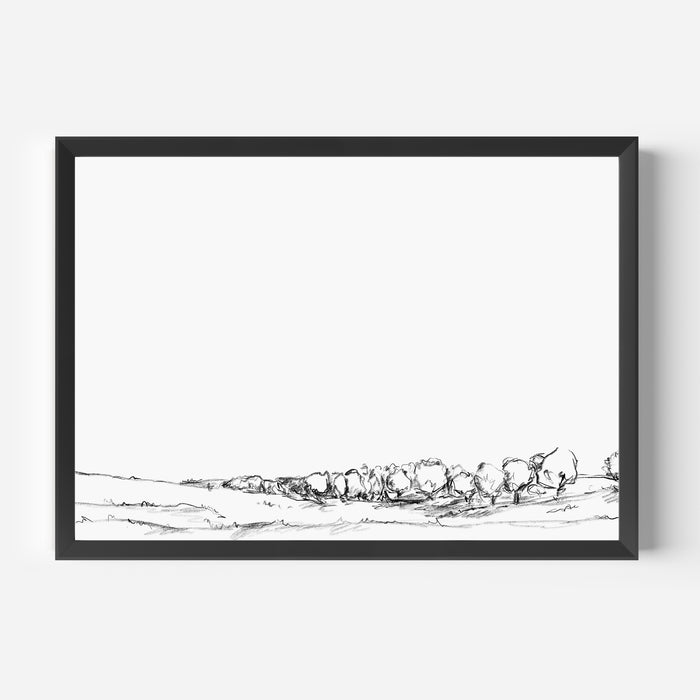 The Meadow Landscape Illustration - Jetty Home