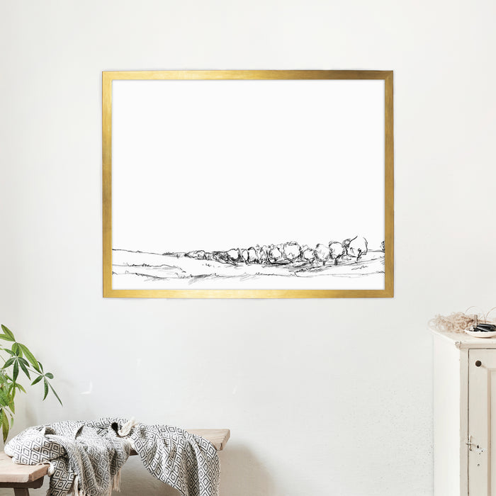 The Meadow Landscape Illustration - Jetty Home