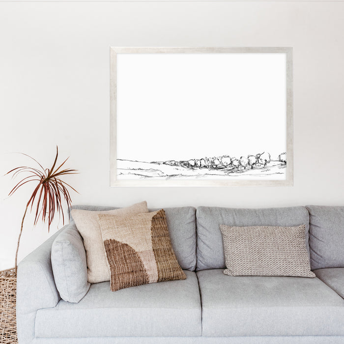 5"x7" / Art Print / Antique Silver