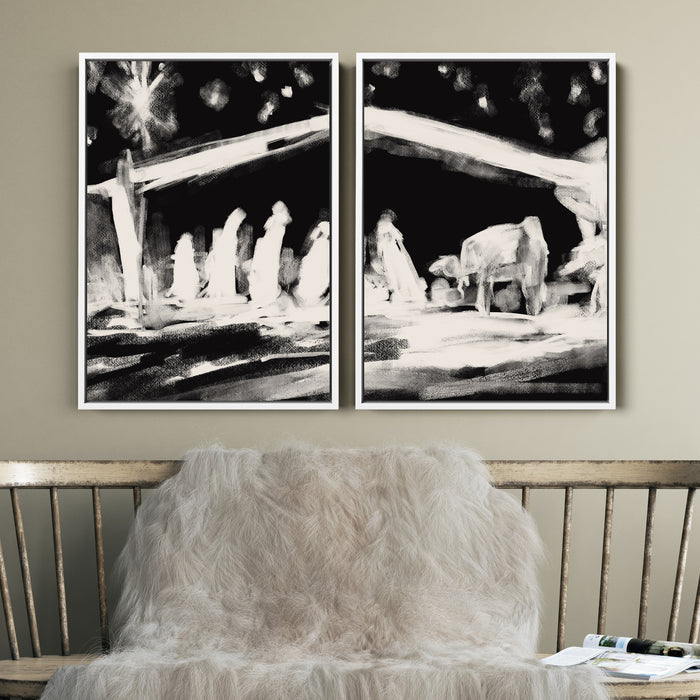 8"x10" / Canvas Set / White