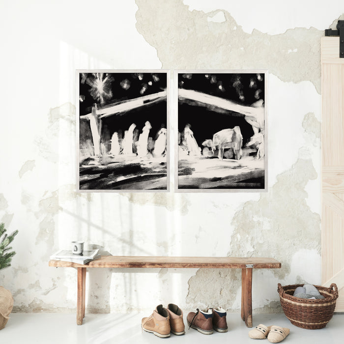 5"x7" / Art Print Set / Antique Silver