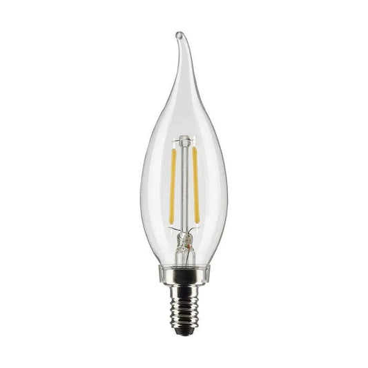 Flame Tipped LED Light Bulb with Candelabra Base - Paxton Hardware