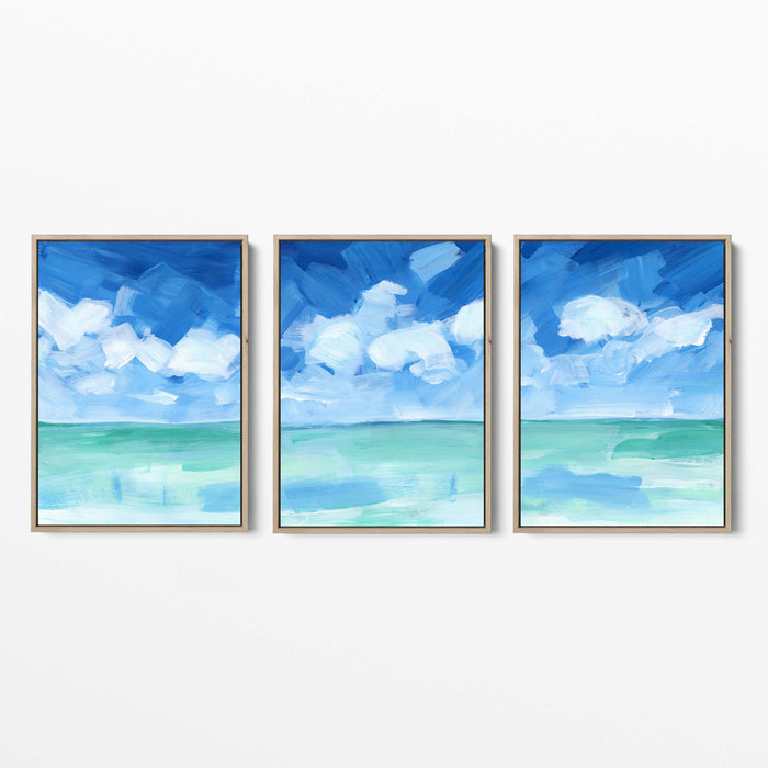 Tropical Caribbean Seascape - Set of 3 - Jetty Home