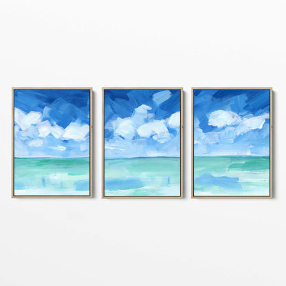 Tropical Caribbean Seascape - Set of 3 - Jetty Home
