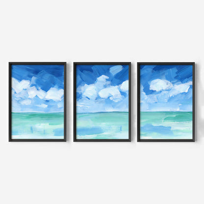Tropical Caribbean Seascape - Set of 3 - Jetty Home