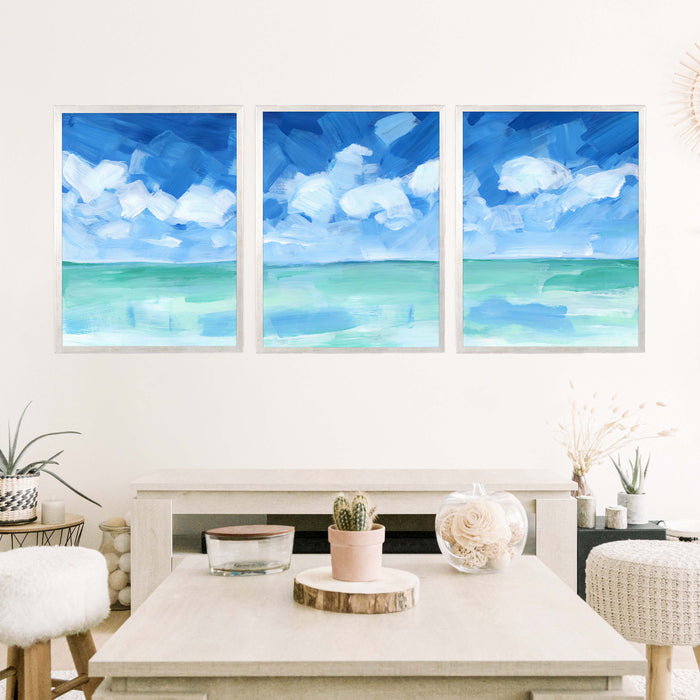 Tropical Caribbean Seascape - Set of 3 - Jetty Home