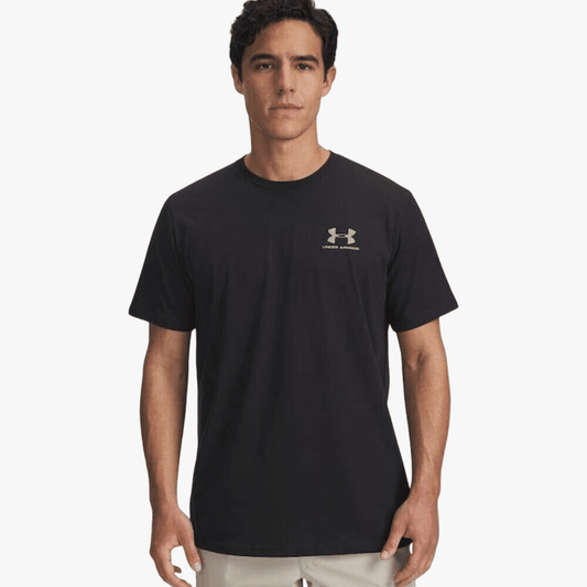 Under Armour Mens Sportstyle Left Chest Short Sleeve Tee 003 Black | Under Armour