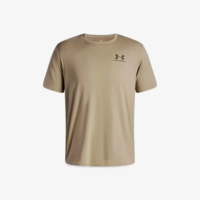 Under Armour Mens Sportstyle Left Chest Short Sleeve Tee 302 Khaki | Under Armour