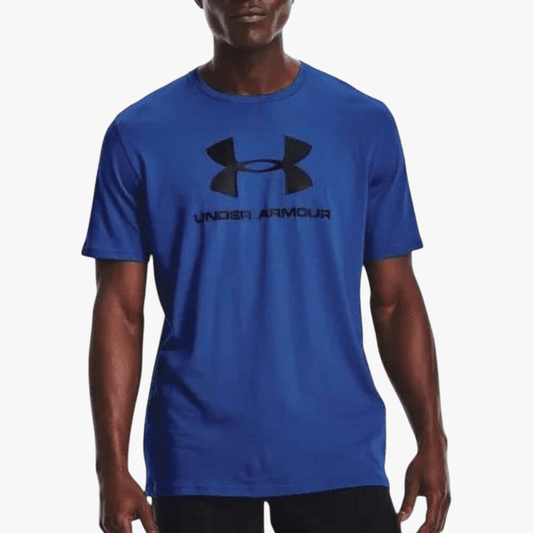 Under Armour Mens Sportstyle Logo Short Sleeve Tee 432 Blue | Under Armour
