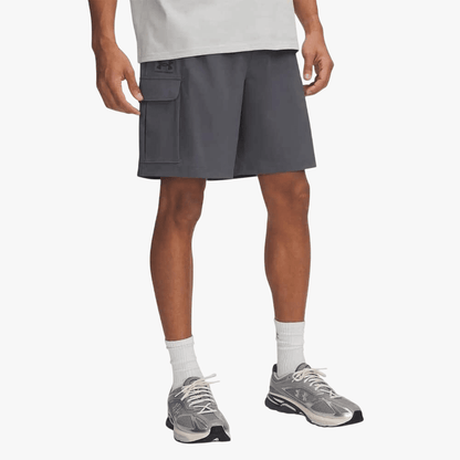 Under Armour Mens Vibe Woven Cargo Shorts 025 Castlerock | Under Armour
