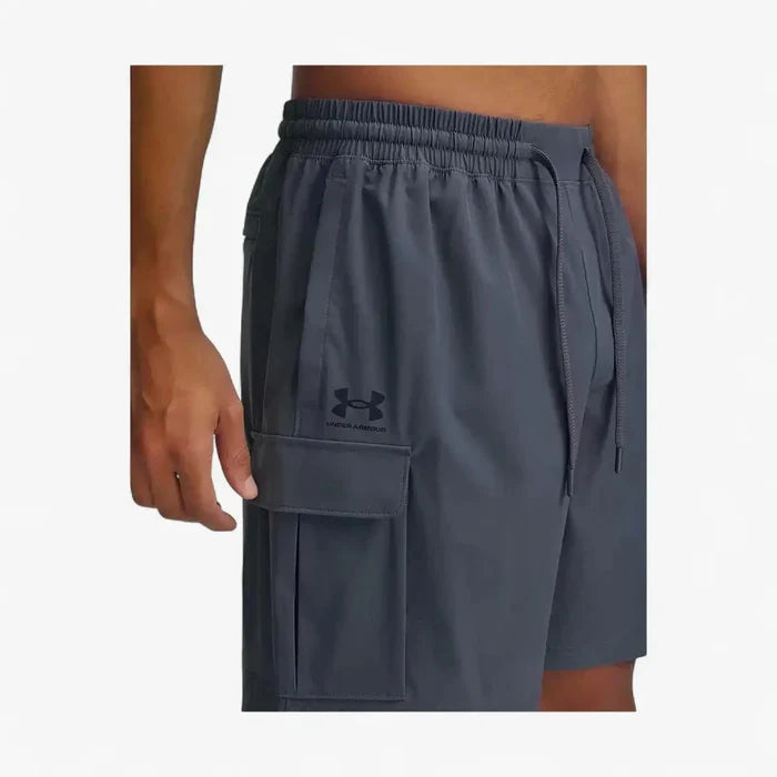 Under Armour Mens Vibe Woven Cargo Shorts 025 Castlerock | Under Armour