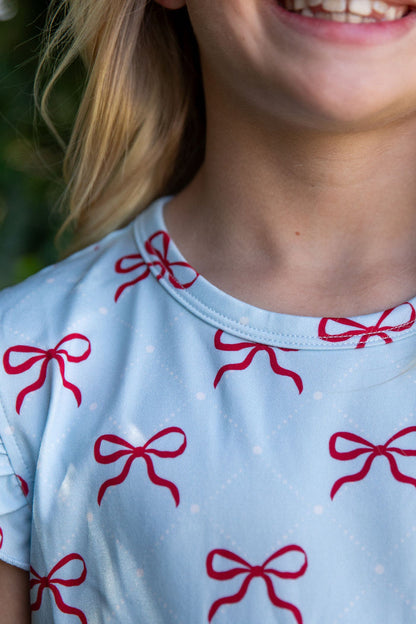 USA BOWS | RUFFLE SHORT SET