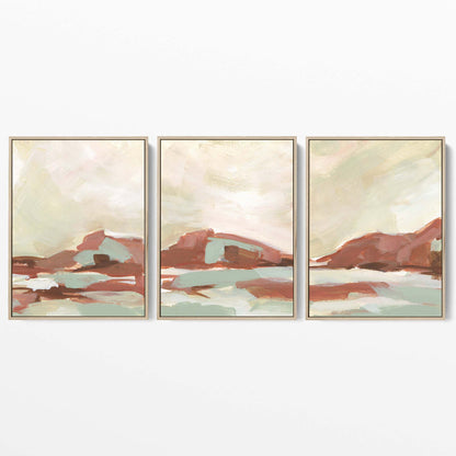 Warm Desert Sedona Landscape - Set of 3 - Jetty Home