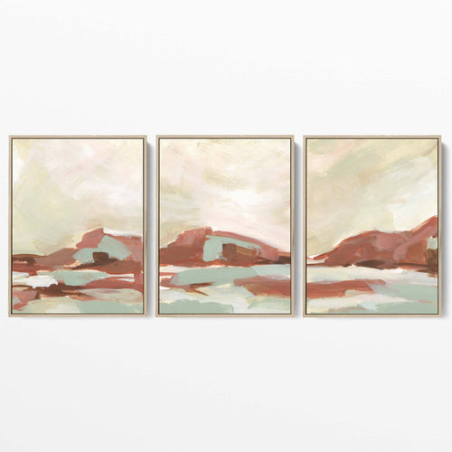 Warm Desert Sedona Landscape - Set of 3 - Jetty Home