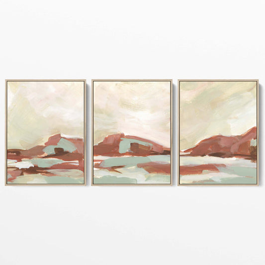 Warm Desert Sedona Landscape - Set of 3 - Jetty Home