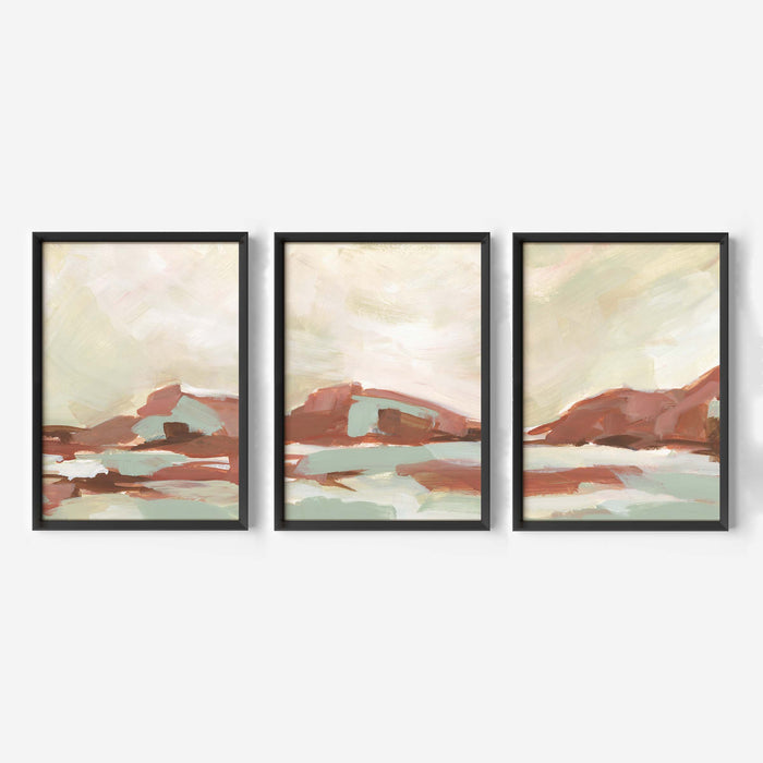 Warm Desert Sedona Landscape - Set of 3 - Jetty Home