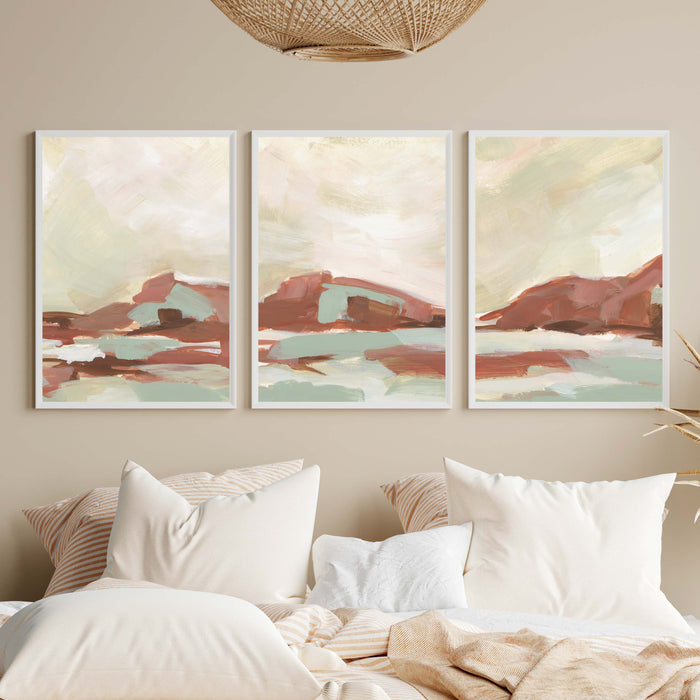Warm Desert Sedona Landscape - Set of 3 - Jetty Home
