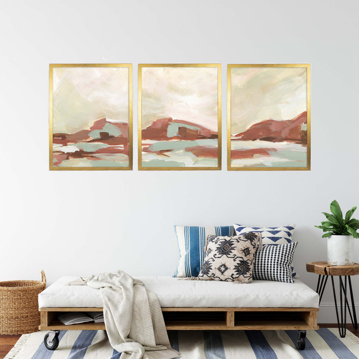 Warm Desert Sedona Landscape - Set of 3 - Jetty Home
