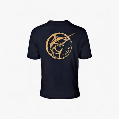 Watamu Mens Hooked Short Sleeve Tee Black | Watamu