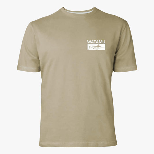 Watamu Mens Hooked Short Sleeve Tee Khaki | Watamu