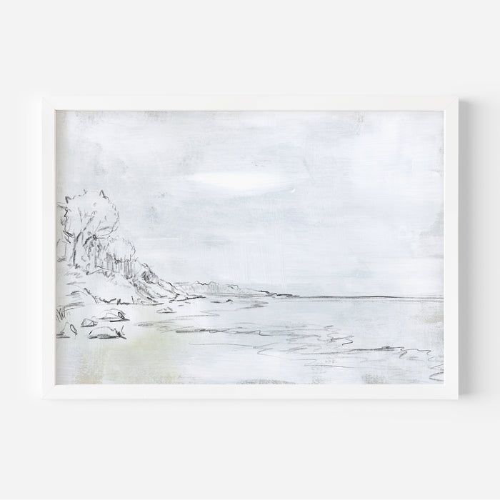 Waterfront Coastline Sketch - Jetty Home
