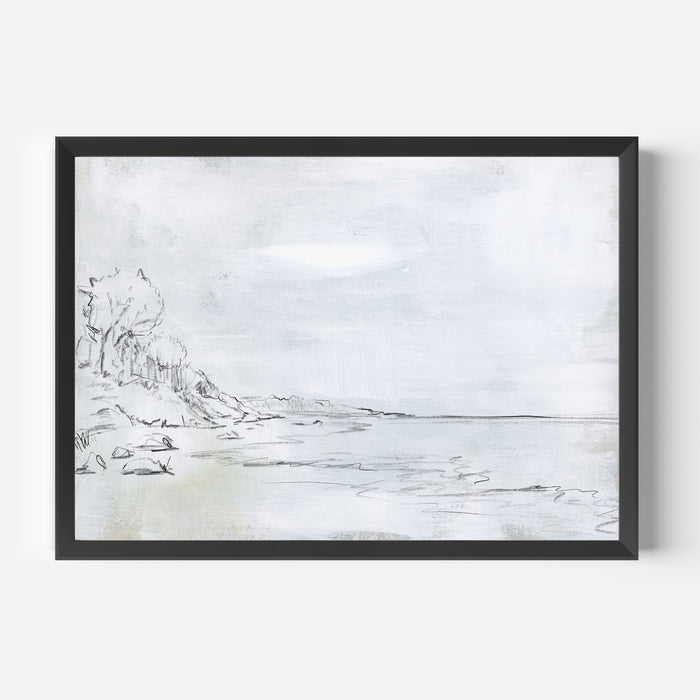 Waterfront Coastline Sketch - Jetty Home