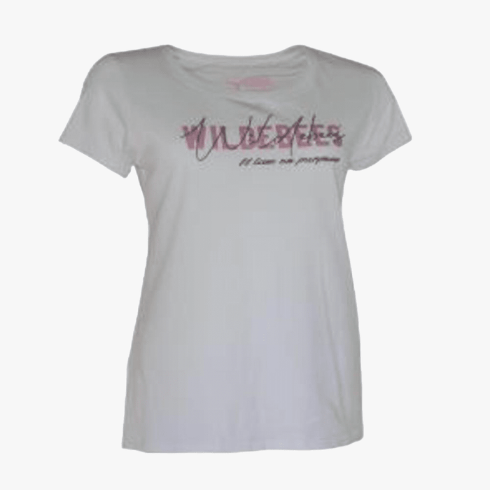Wildebees Ladies Live On Purpose Short Sleeve Tee White | Wildebees