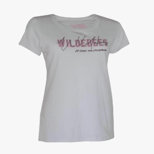 Wildebees Ladies Live On Purpose Short Sleeve Tee White | Wildebees