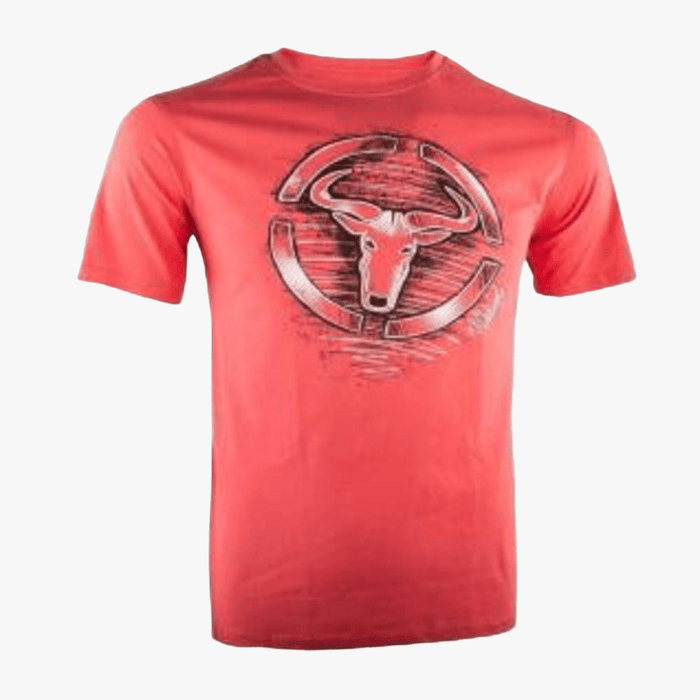 Wildebees Mens Graffiti Grunge Short Sleeve Tee Flame | Wildebees