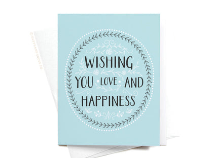 Wishing You Love and Happiness Greeting Card - Onderkast Studio