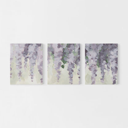 Wisteria Glow - Set of 3  - Art Prints or Canvases - Jetty Home