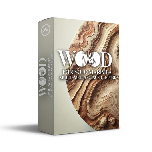 WOOD - CONCERT ETUDE WITH TRACK AND CINEMA FOR SNARE DRUM AND LOW TOM