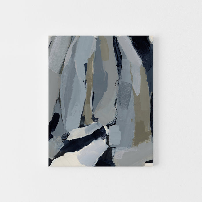 Woods Landscape Mountain Forest Neutral Painting Wall Art Print or Canvas - Jetty Home