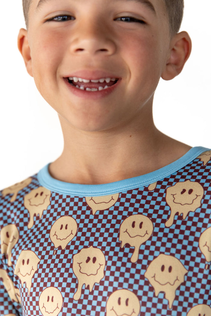 YELLOW TRIPPY CHECKER | LONG SLEEVE