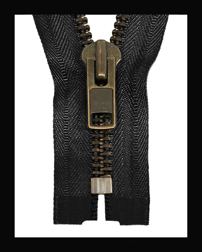 Information related to zippers, thread, and sewing.