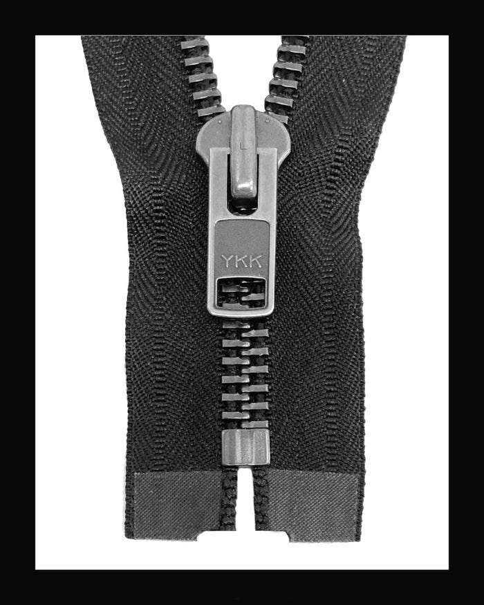 Information related to zippers, thread, and sewing.