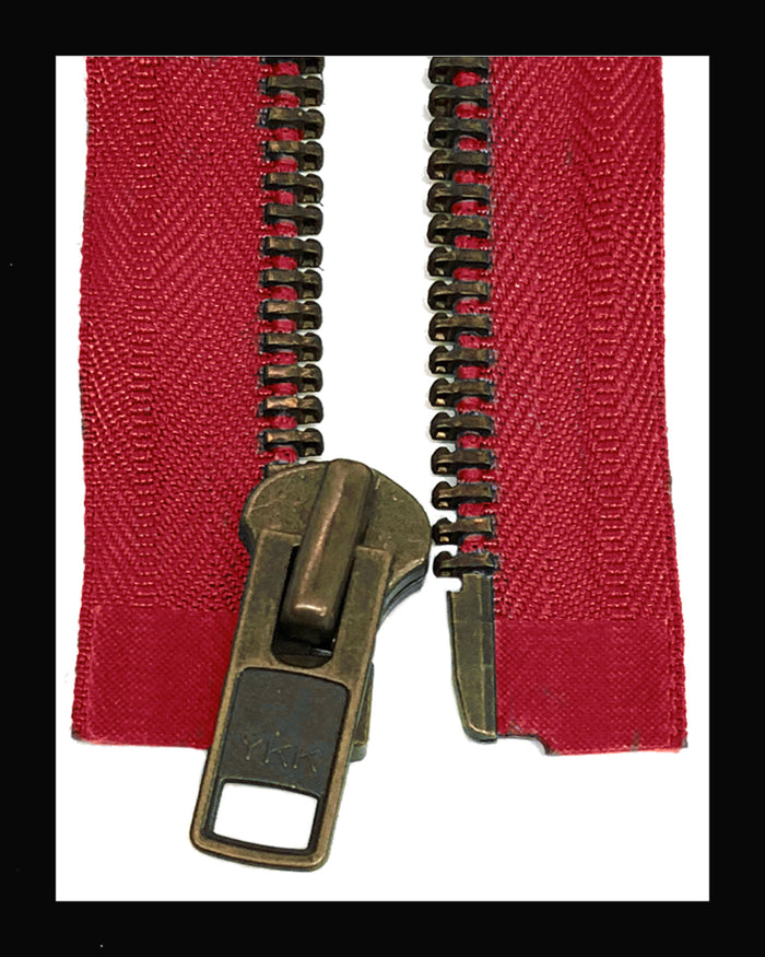 Information related to zippers, thread, and sewing.