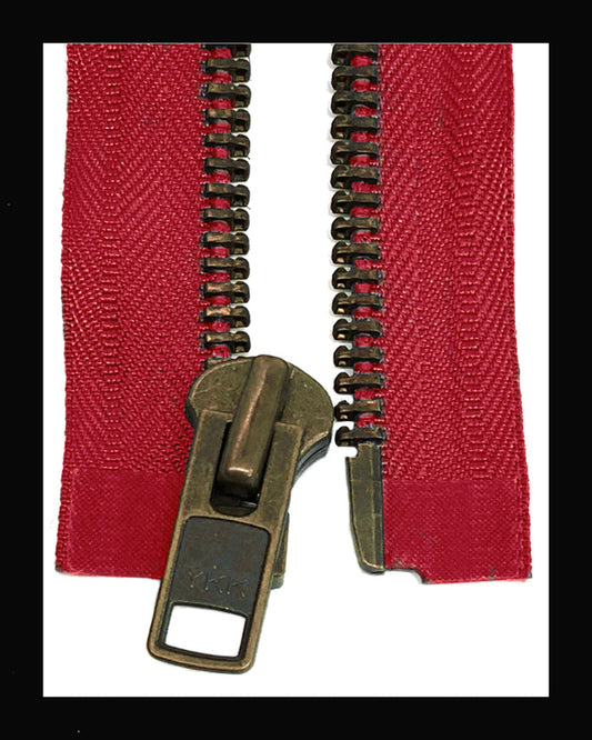 Information related to zippers, thread, and sewing.