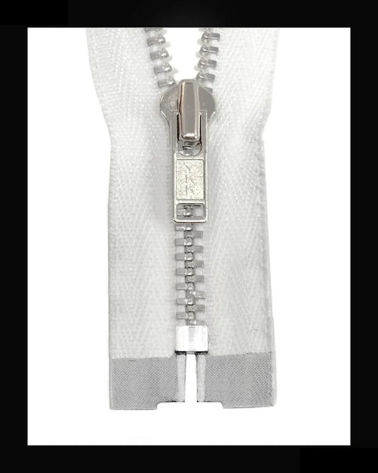 Information related to zippers, thread, and sewing.