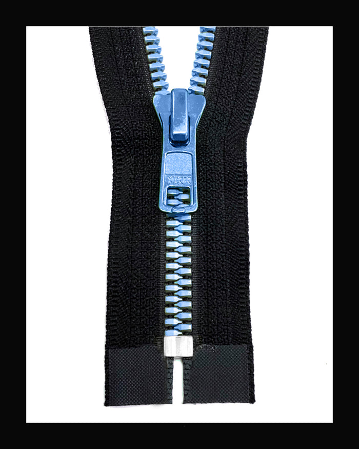 YKK #5 Closed Metaluxe® Blue-9 Molded Zipper (4"~34")