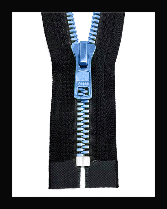 YKK #5 Closed Metaluxe® Blue-9 Molded Zipper (4"~34")