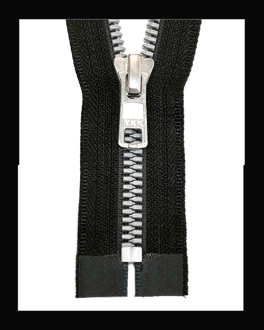 YKK #5 Closed Metaluxe® Nickel Molded Zipper (4"~34")