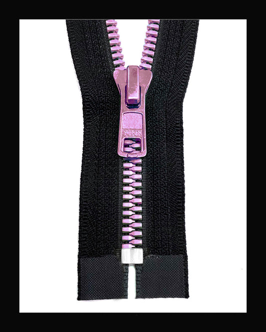 YKK #5 Closed Metaluxe® Pink-2 Molded Zipper (4"~34")